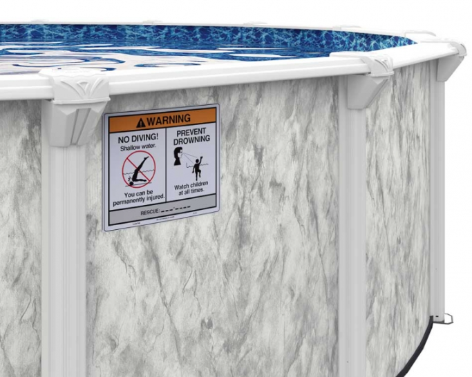 Embassy 8' Round Sterling 52" Wall